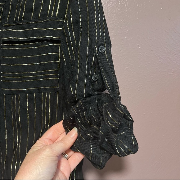 Express Black and Gold Women's Top - Picture 9 of 13